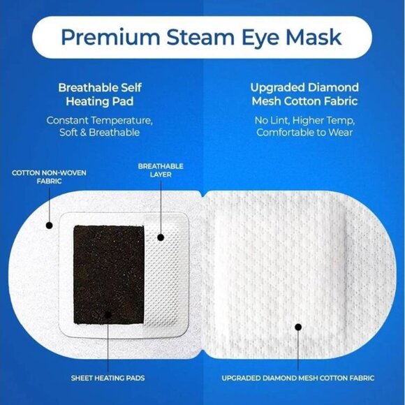 Steam Eye Mask for Dry Eyes | Self Heating Warm Compress for Eyes - Picture 4 of 5